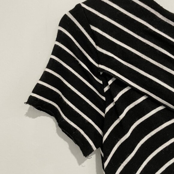 Bailey 44 Black and White Striped Short Sleeve Dress Size XS - Picture 11 of 13